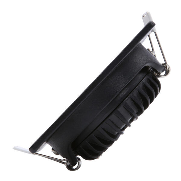 LED inbouwspot 5W DimToWarm 85mm 36gr vierkant verstelbaar zwart - Afbeelding 3