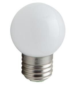 Product thumbnail LED-lamp kogel mat wit 1W E27 2650K