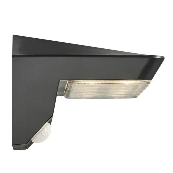 LED SOLAR WANDLAMP AGENA 5W 3000K ZWART - Afbeelding 3