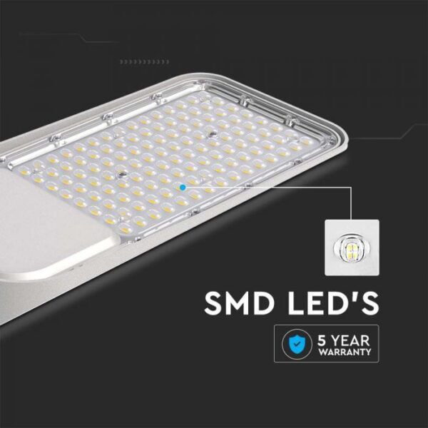 LED Straatlamp 100W 4000K grijs + schemerschakelaar - Afbeelding 8