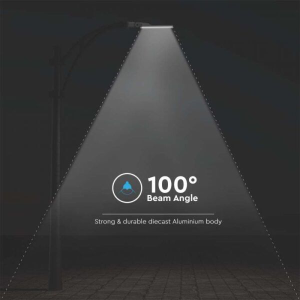 LED Straatlamp 100W 4000K grijs + schemerschakelaar - Afbeelding 9
