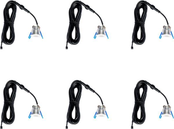 LED VERANDA SPOTS | 6 STUKS + AFSTANDSBEDIENING | ZILVER | IP65 - Afbeelding 2