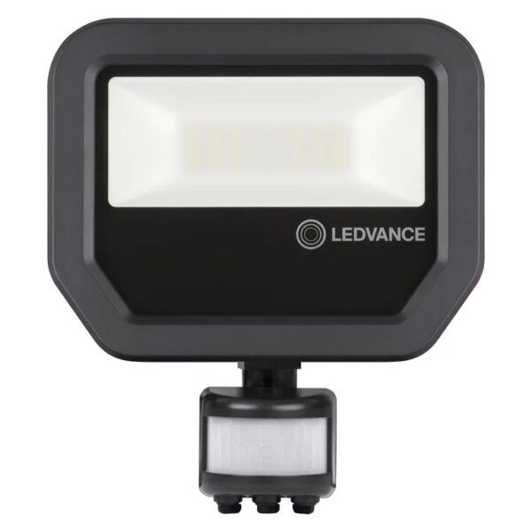 Ledvance 20W 2200lm IP65 3000K Floodlight Sensor-schijnwerper Zwart - Afbeelding 2