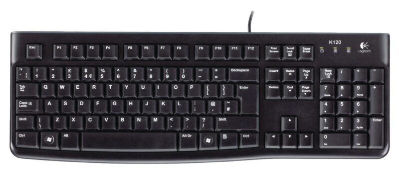 Product thumbnail Bedraad Keyboard Multimedia USB US International Zwart