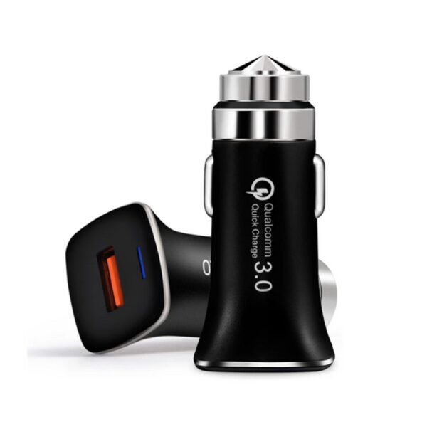 CAR CHARGER USB QC3.0 / LIFEHAMMER - Afbeelding 2
