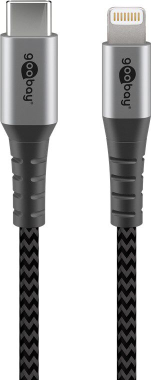 Product thumbnail Lightning - USB-C textielkabel met metalen connector 0,5 m
