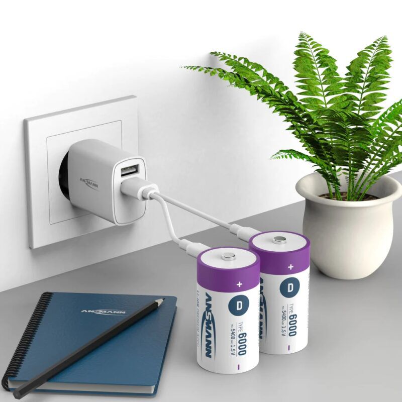 Product thumbnail LITHIUM D-CEL 6000MAH USB-C HERLAADBAAR