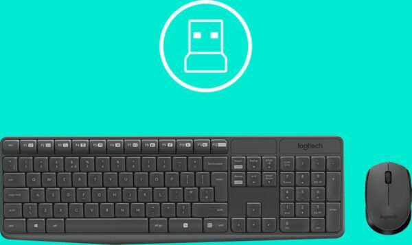Logitech MK235 Draadloze Toetsenbord en Muis QWERTY - Afbeelding 5