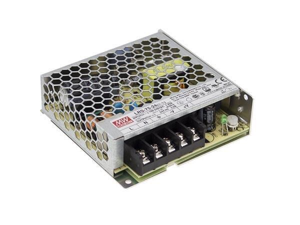 Product thumbnail SCHAKELENDE VOEDING VOOR IT-APPARATUUR - 1 UITGANG - 75W - 12V - GESLOTEN CHASSIS