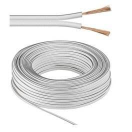 Product thumbnail Luidsprekerkabel wit 2 x 0.75 mm² | 99.9% OFC