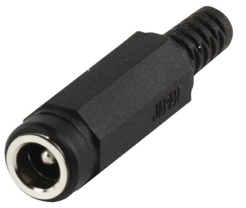 Product thumbnail HQ DC-CONNECTOR CONTRA PVC Zwart 5.7mm / 2.1mm