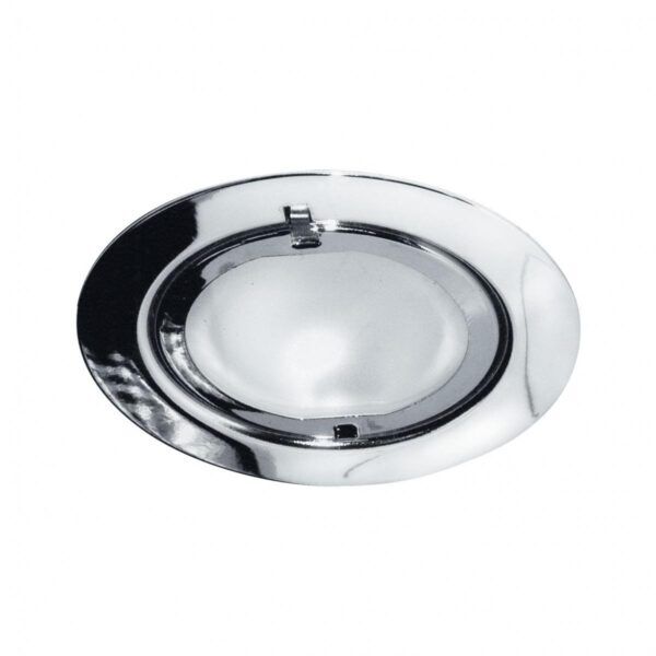 Meubelinbouwspot metaal chroom, incl. 12V LED-lamp 1.2W G4-fitting - Afbeelding 2