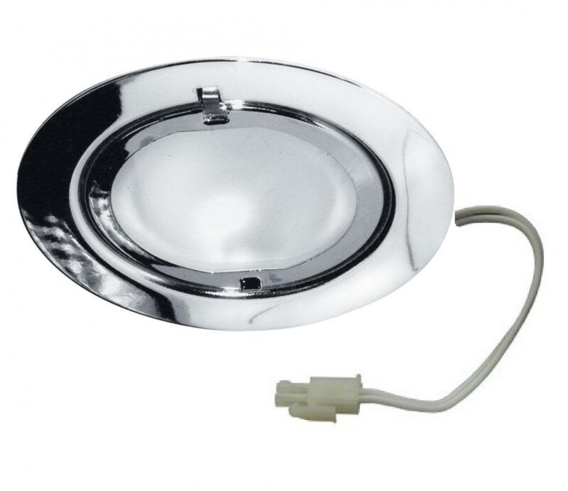 Product thumbnail Meubelinbouwspot metaal chroom, incl. 12V LED-lamp 1.2W G4-fitting