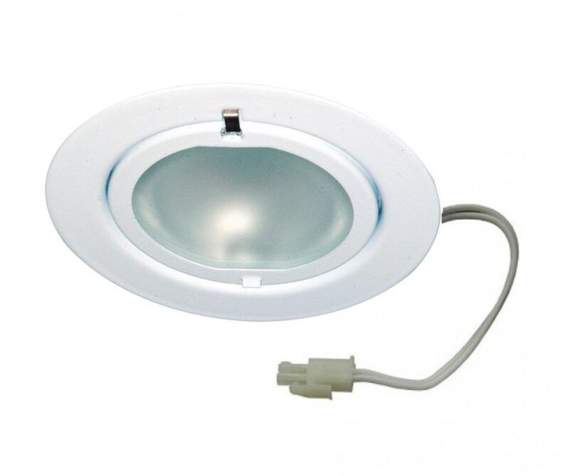 Product thumbnail Meubelinbouwspot wit metaal,  incl. 12V LED-lamp 1.2W G4-fitting
