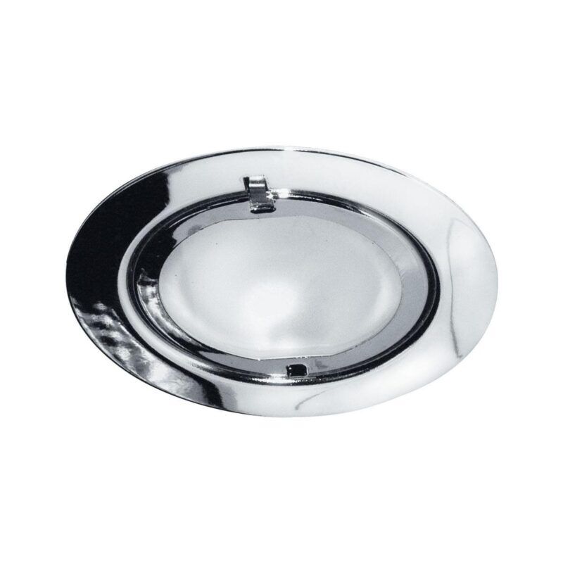 Product thumbnail Meubelinbouwspot metaal, chroom 12V 10W halogeenlamp G4-fitting