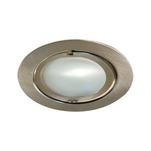 Meubelinbouwspot metaal, geborsteld 12V 10W halogeenlamp G4-fitting - Afbeelding 2