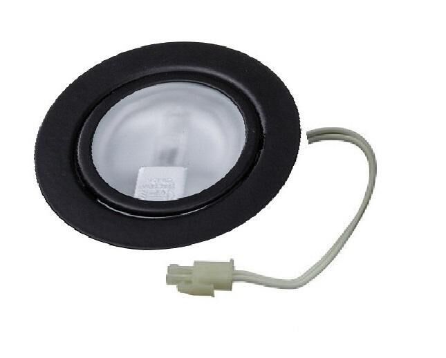 Product thumbnail Meubelinbouwspot metaal zwart, incl. 12V LED-lamp 1.2W G4-fitting