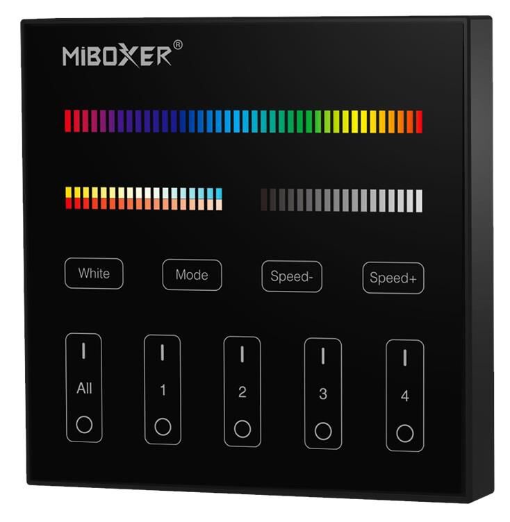 Product thumbnail MI-LIGHT - 4-Zone RGB+CCT Paneelafstandsbediening Zwart