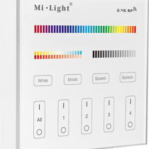 Mi-Light | 4-Zones Paneelafstandsbediening | RGB+CCT | Wit
