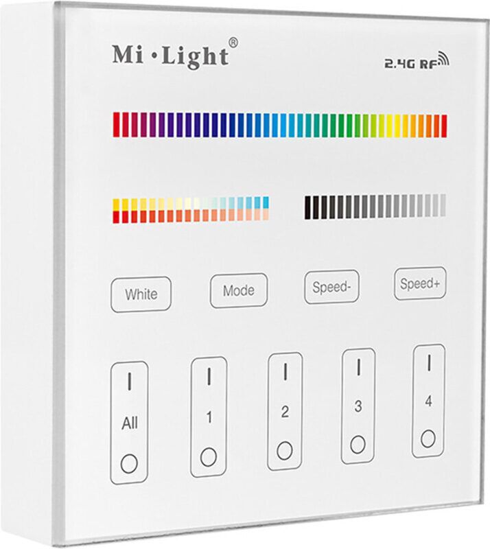 Product thumbnail MI-LIGHT - 4-Zone RGB+CCT Paneelafstandsbediening Wit