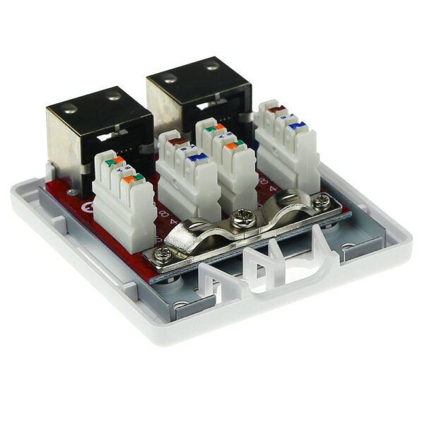 Modulair opbouwdoos afgeschermd 2-voudig CAT6A - Afbeelding 4