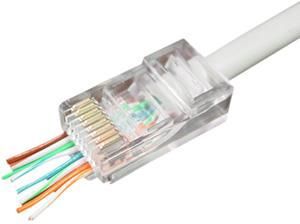 Product thumbnail MODULAIRE PLUG RJ45 MET DOORSTEEKMONTAGE