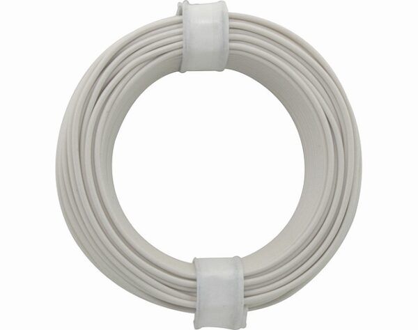 Soepel Montage snoer 0,14mm² wit 10 meter