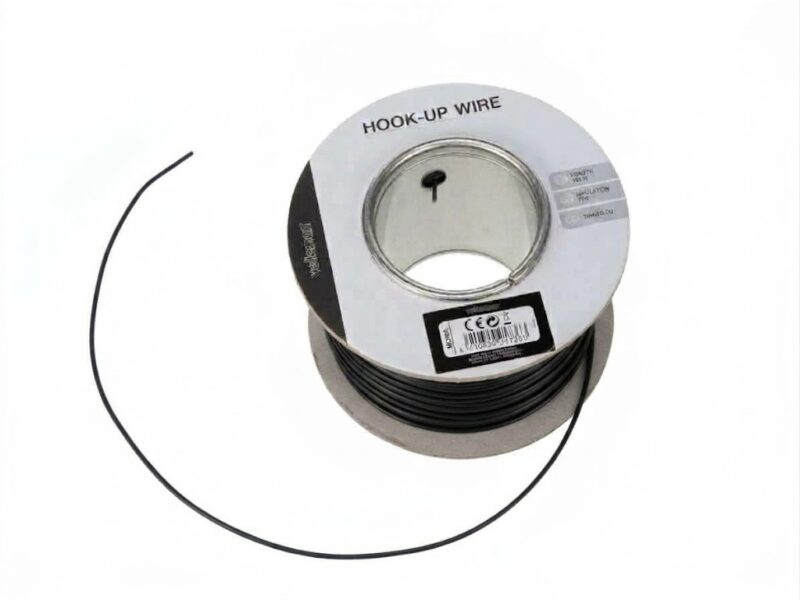 Product thumbnail Montagesnoer massief 100 meter - 0.2 mm² - zwart