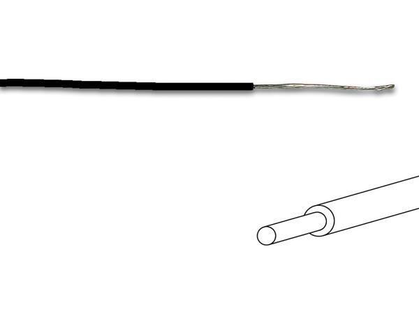 Product thumbnail Montagesnoer massief 100 meter - 0.2 mm² - zwart