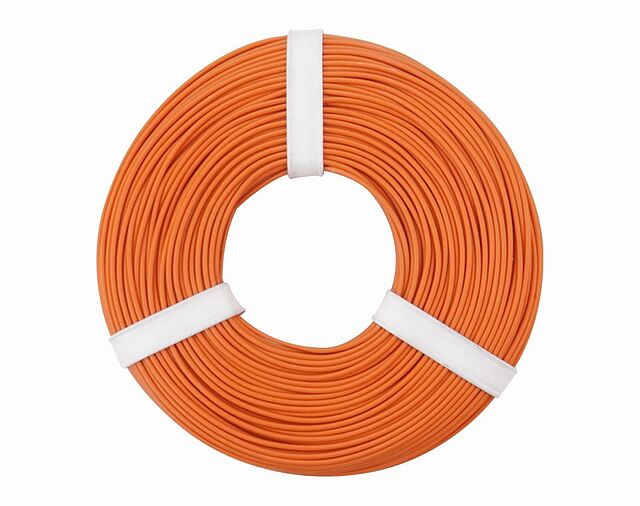 Product thumbnail Soepel Montage snoer 0,25mm² oranje 10 meter