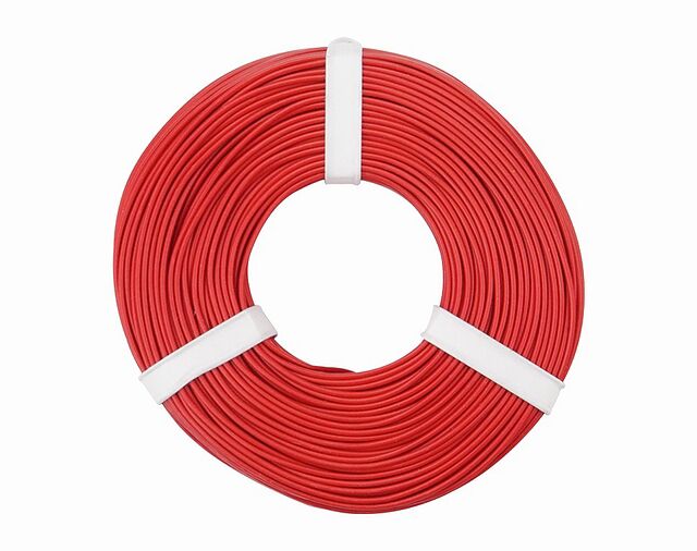 Product thumbnail Soepel Montage snoer 0,25mm² rood 10 meter