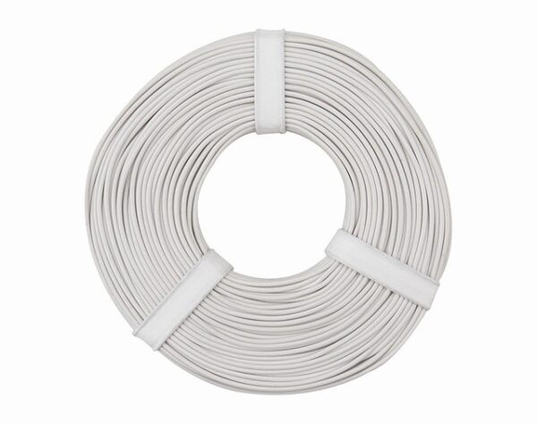 Soepel Montage snoer 0,25mm² wit 10 meter