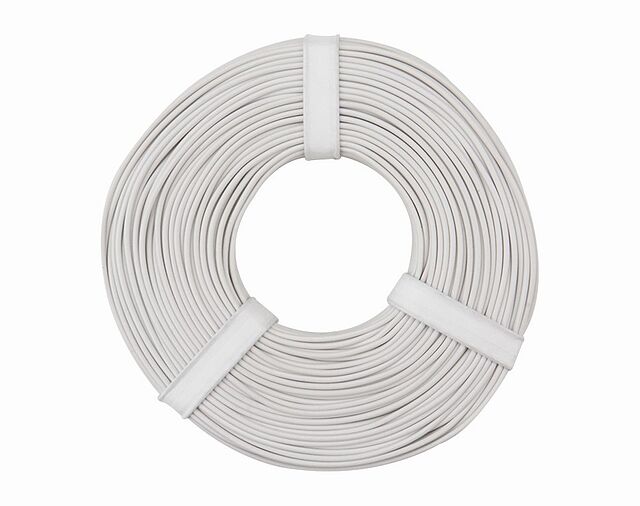 Product thumbnail Soepel Montage snoer 0,25mm² wit 10 meter