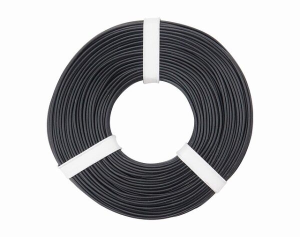 Soepel Montage snoer 0,25mm² zwart 10 meter