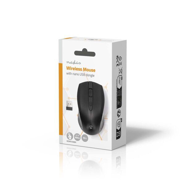 Muis | Draadloos | 800 / 1200 / 1600 dpi | Instelbare DPI | Aantal knoppen: 4 | Tweehandig - Afbeelding 10