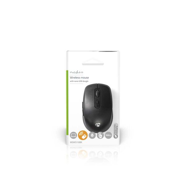 Muis | Draadloos | 800 / 1200 / 1600 dpi | Instelbare DPI | Aantal knoppen: 6 | Rechtshandig - Afbeelding 8