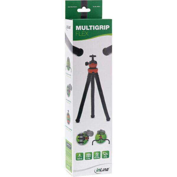 Multi Grip Flex minitripod 29cm, flexibele rubber armen - Afbeelding 6