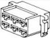 Product thumbnail Autoconnector Fastin-Faston 6-polig male behuizing - wit
