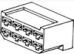 Product thumbnail Autoconnector Fastin-Faston 8-polig male behuizing - wit