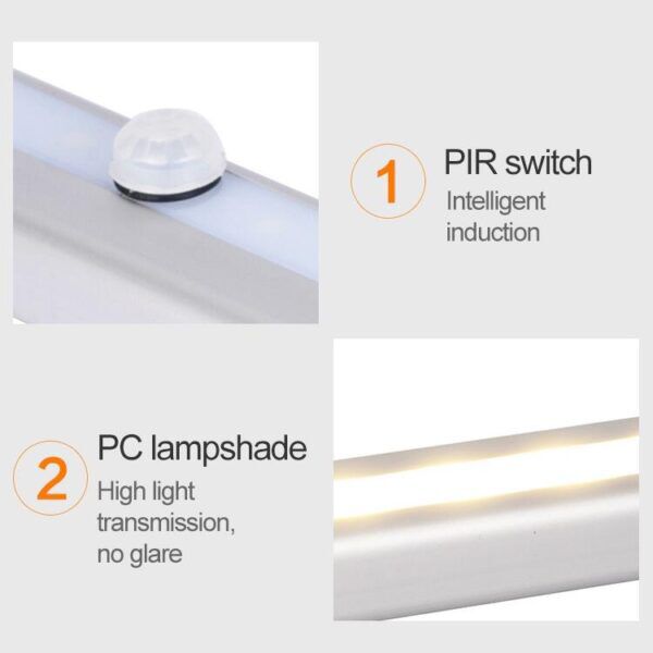 LED KASTVERLICHTING MET BEWEGINGSSENSOR OP BATTERIJ - Afbeelding 3
