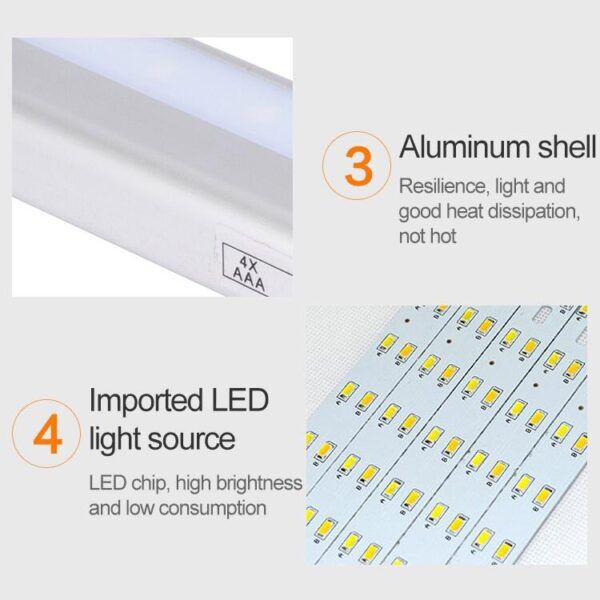 LED KASTVERLICHTING MET BEWEGINGSSENSOR OP BATTERIJ - Afbeelding 4