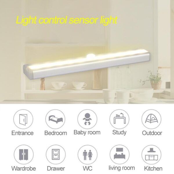 LED KASTVERLICHTING MET BEWEGINGSSENSOR OP BATTERIJ - Afbeelding 5