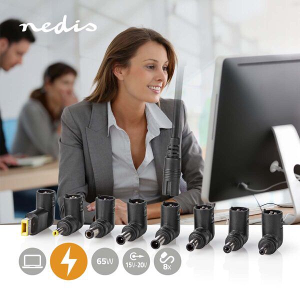 Notebook-Adapter | 65 W | 15 / 16 / 19 / 19.5 / 20 V DC | 4.0 A - Afbeelding 3