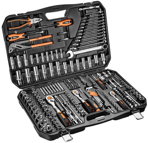 NEO Doppenset 1/4"-3/8"-1/2" 233 Delig - Afbeelding 6