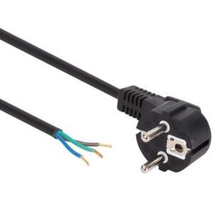 Aansluitsnoer | Schuko stekker | 5 meter | 3 x 1 mm² | zwart