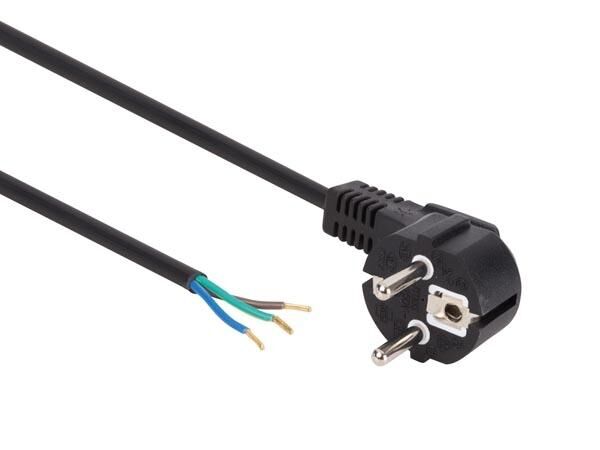 Product thumbnail Aansluitsnoer | Schuko stekker | 5 meter | 3 x 1 mm² | zwart