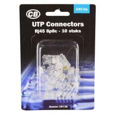 Product thumbnail 10 stuks RJ45 8P8C plug t.b.v CAT5e kabel