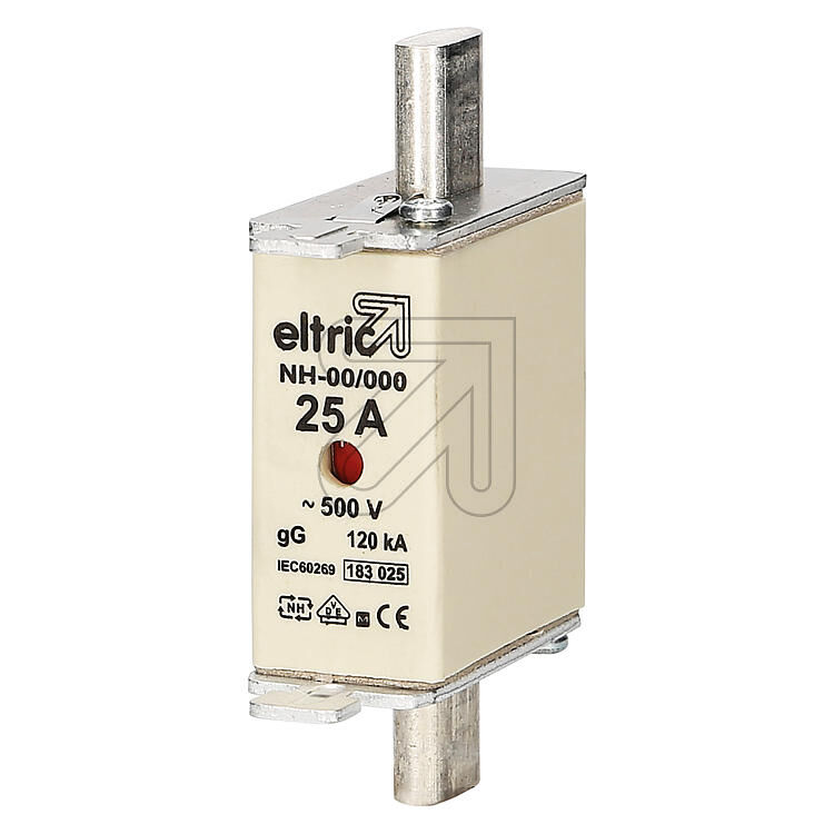 Product thumbnail NH000 Smeltpatroon / Mespatroon 25A - 500V