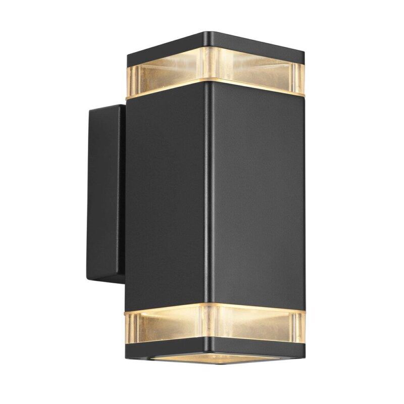 Product thumbnail WANDLAMP ELM ZWART IP44 DUBBEL