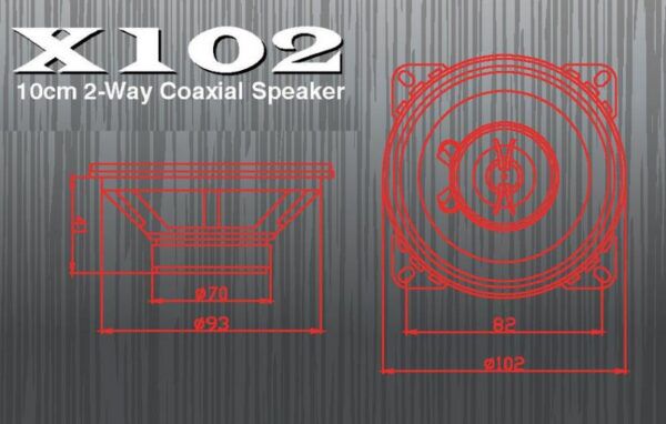 EXCALIBUR speakerset 10 cm 2-weg - Afbeelding 4
